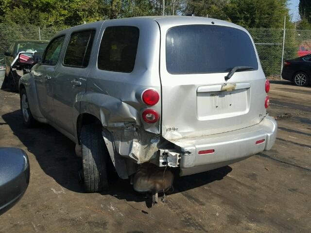 3GNDA13D48S585390 - 2008 CHEVROLET HHR LS SILVER photo 3