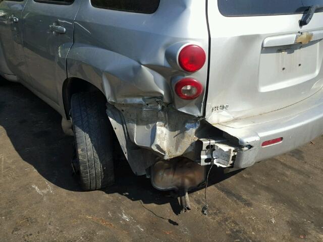 3GNDA13D48S585390 - 2008 CHEVROLET HHR LS SILVER photo 9