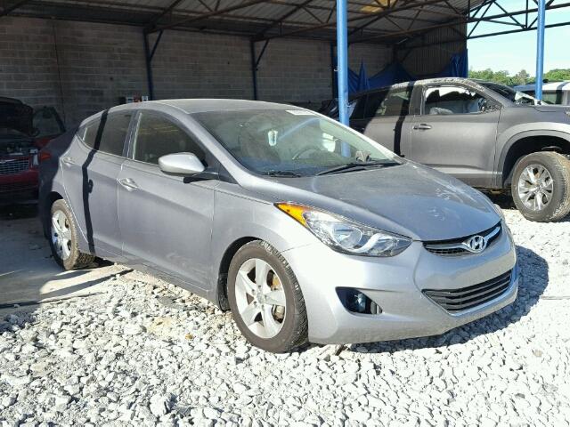 KMHDH4AE8DU582127 - 2013 HYUNDAI ELANTRA SILVER photo 1