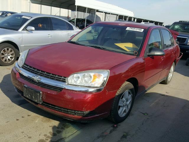 1G1ZT52875F305247 - 2005 CHEVROLET MALIBU LS წითელი ფოტო 2