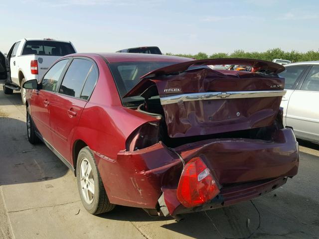 1G1ZT52875F305247 - 2005 CHEVROLET MALIBU LS RED photo 3