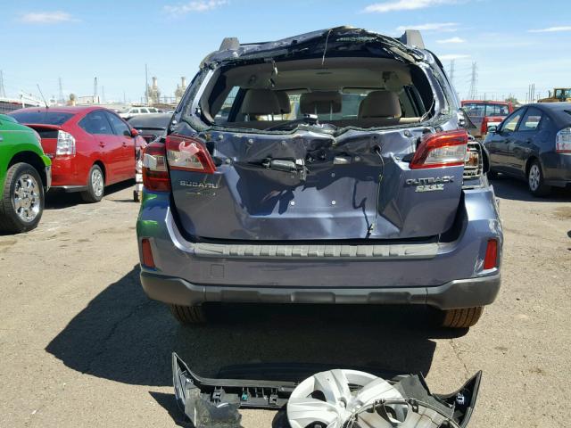 4S4BSAAC2G3262169 - 2016 SUBARU OUTBACK 2. BLUE photo 9