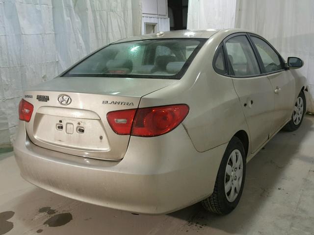 KMHDU46D98U409301 - 2008 HYUNDAI ELANTRA GL TAN photo 4