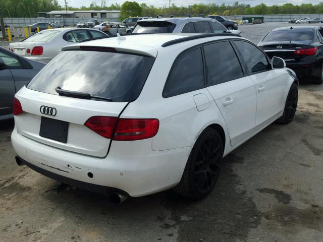 WAUXF78K39A136803 - 2009 AUDI A4 PRESTIG WHITE photo 4