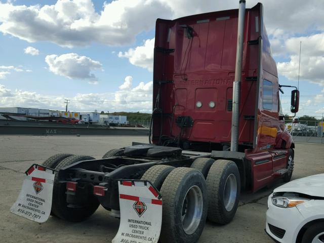 3HSDJSJR7CN582902 - 2012 INTERNATIONAL PROSTAR أحمر صورة 4
