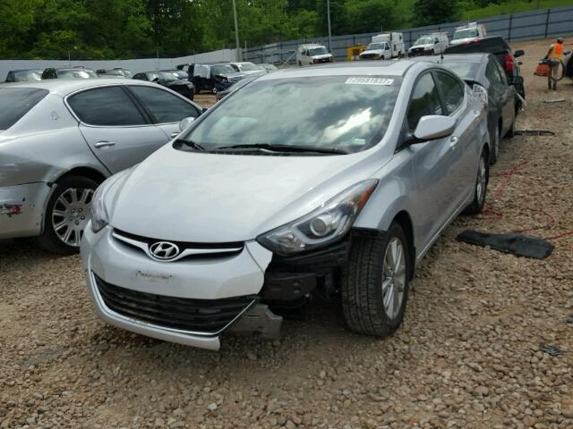 KMHDH4AE5FU300898 - 2015 HYUNDAI ELANTRA SE SILVER photo 2