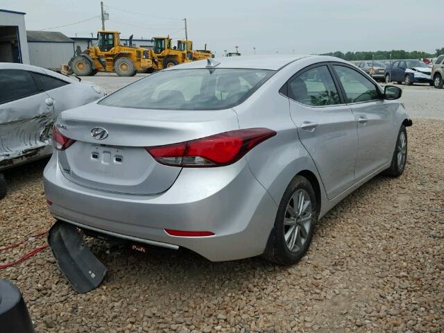 KMHDH4AE5FU300898 - 2015 HYUNDAI ELANTRA SE SILVER photo 4