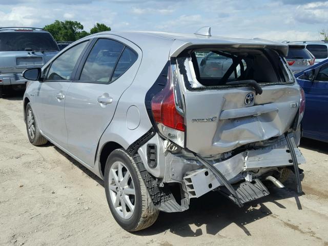 JTDKDTB33F1111571 - 2015 TOYOTA PRIUS C SILVER photo 3