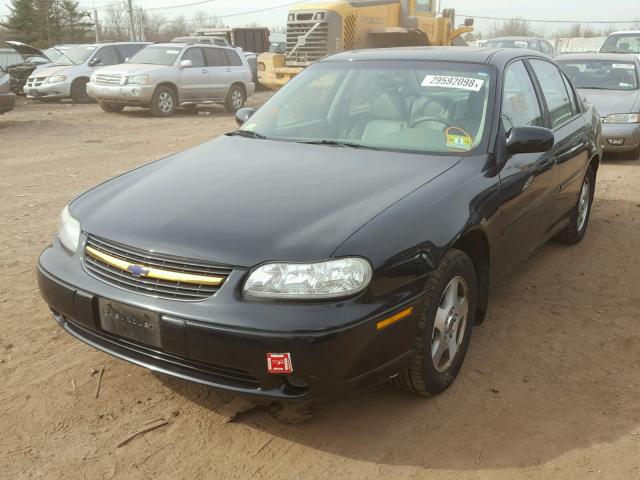 1G1NE52J82M621937 - 2002 CHEVROLET MALIBU LS შავი ფოტო 2