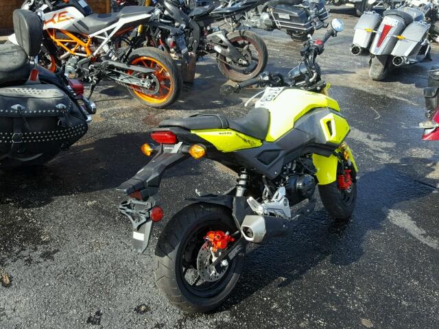 MLHJC611XH5205441 - 2017 HONDA GROM 125 YELLOW photo 4