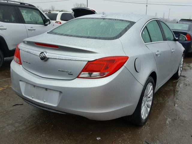 W04GP5EC5B1009343 - 2011 BUICK REGAL CXL SILVER photo 4