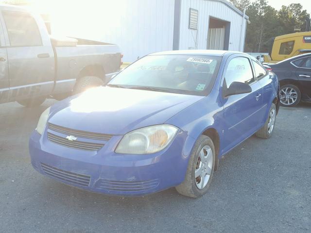 1G1AK18F787121407 - 2008 CHEVROLET COBALT LS BLUE photo 2