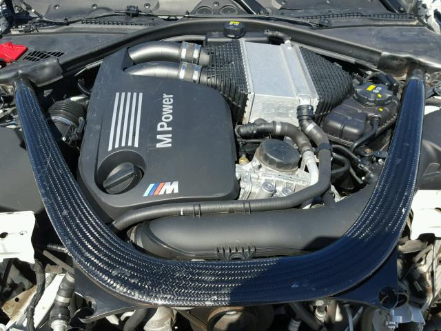 WBS3R9C53FK329327 - 2015 BMW M4 WHITE photo 7