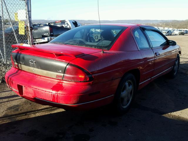 2G1WW12M6X9297637 - 1999 CHEVROLET MONTE CARL 红色 照片 4