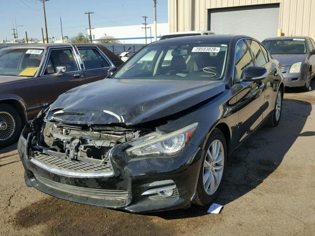 JN1BV7AP4EM679451 - 2014 INFINITI Q50 BASE Negro foto 2