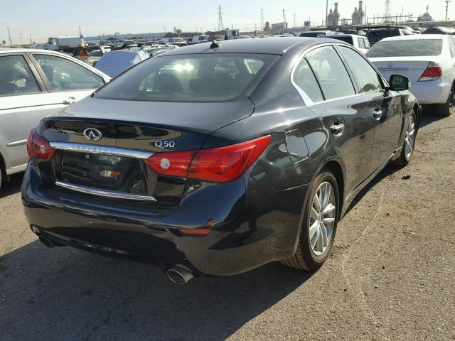 JN1BV7AP4EM679451 - 2014 INFINITI Q50 BASE Negro foto 4