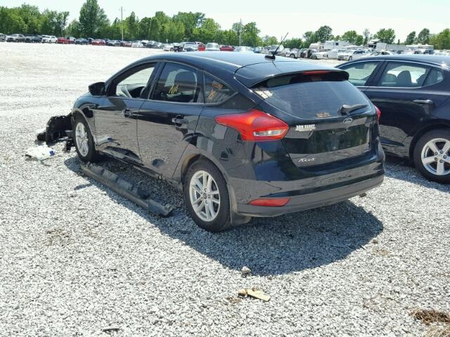 1FADP3K28GL361150 - 2016 FORD FOCUS SE BLACK photo 3