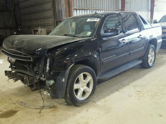 3GNEC12008G164802 - 2008 CHEVROLET AVALANCHE BLACK photo 2