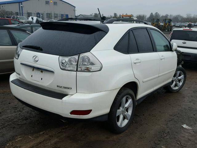 2T2HK31U27C005051 - 2007 LEXUS RX 350 WHITE photo 4