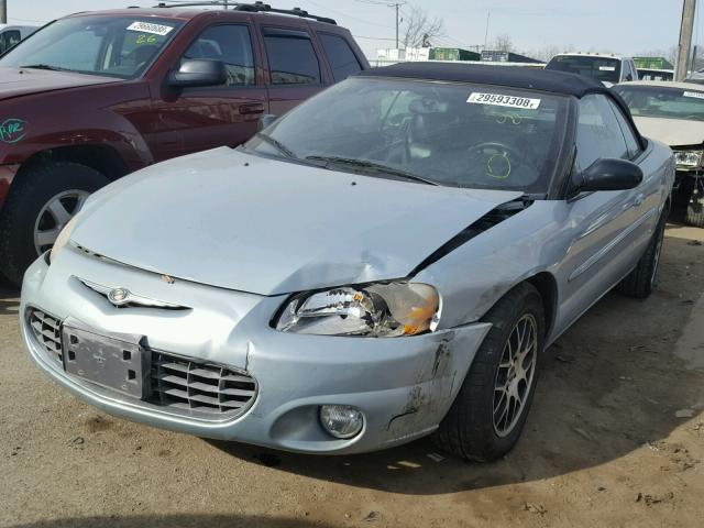 1C3EL65R02N110760 - 2002 CHRYSLER SEBRING LI SILVER photo 2