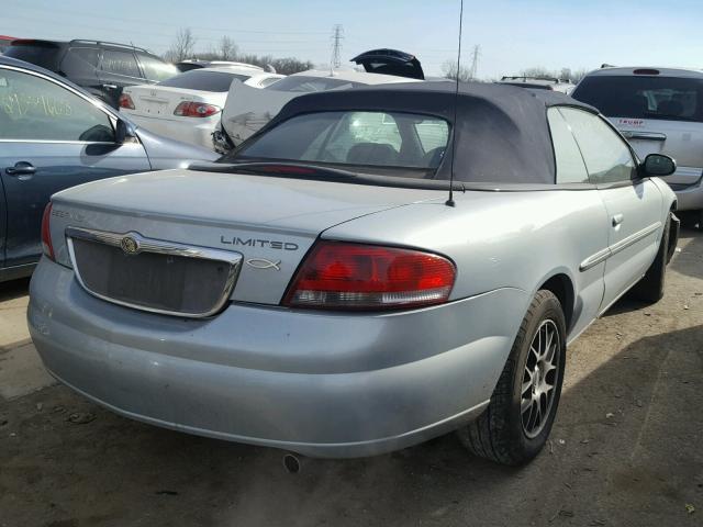 1C3EL65R02N110760 - 2002 CHRYSLER SEBRING LI SILVER photo 4