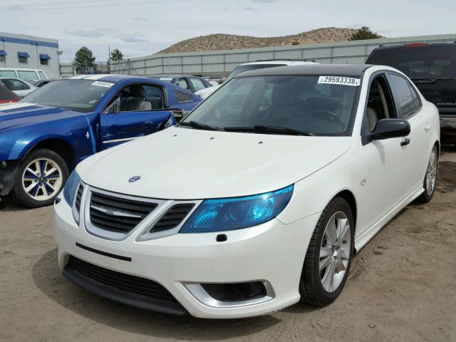 YS3FH41U281009535 - 2008 SAAB 9-3 AERO WHITE photo 2