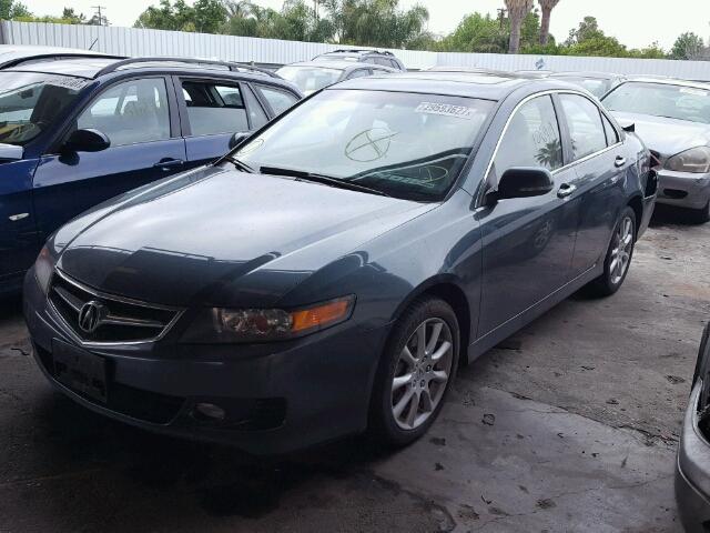 JH4CL96887C001281 - 2007 ACURA TSX GREEN photo 2