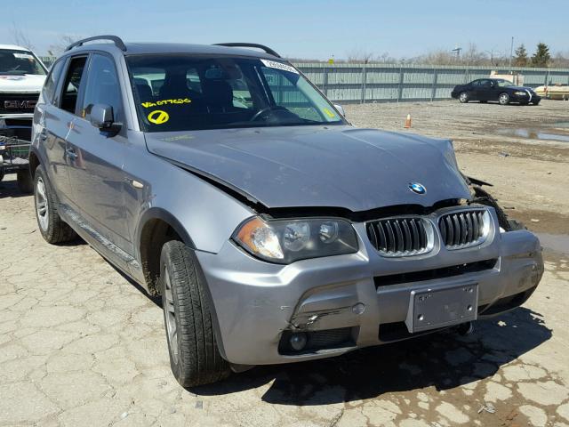 WBXPA93426WG77626 - 2006 BMW X3 3.0I SILVER photo 1