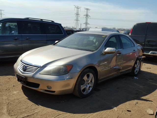 JH4KB16505C018840 - 2005 ACURA RL TAN photo 2