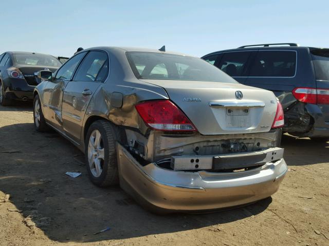 JH4KB16505C018840 - 2005 ACURA RL TAN photo 3