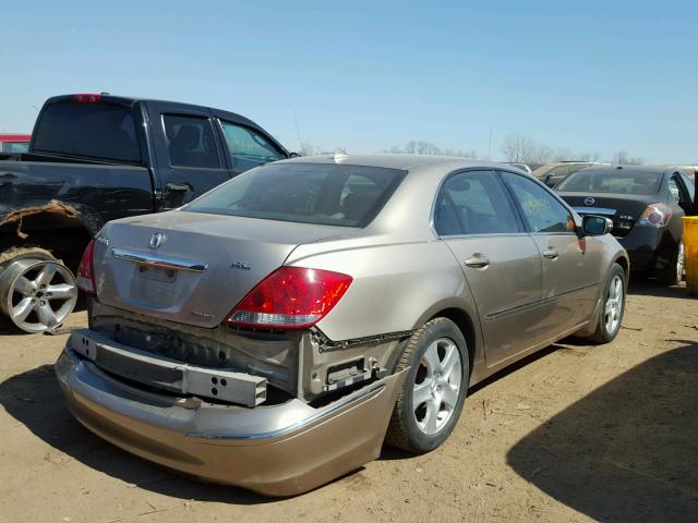 JH4KB16505C018840 - 2005 ACURA RL TAN photo 4