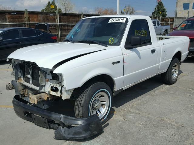 1FTYR10D05PB02124 - 2005 FORD RANGER WHITE photo 2