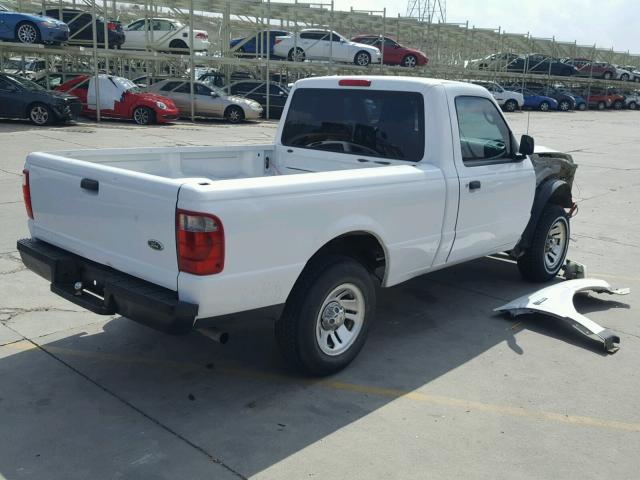 1FTYR10D05PB02124 - 2005 FORD RANGER WHITE photo 4