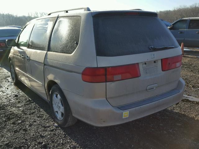 2HKRL1869YH505398 - 2000 HONDA ODYSSEY EX GOLD photo 3