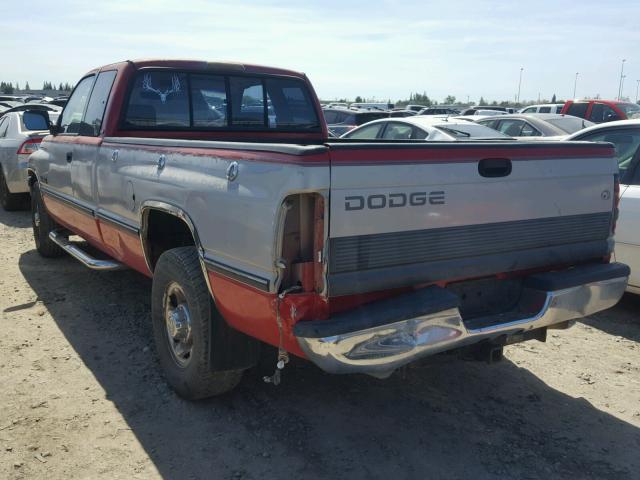 3B7KC23C8TM106876 - 1996 DODGE RAM 2500 RED photo 3