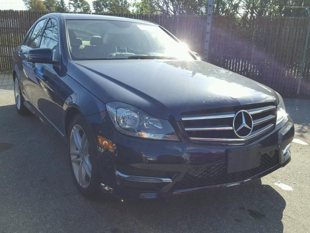 WDDGF4HB4EG211152 - 2014 MERCEDES-BENZ C 250 BLUE photo 1