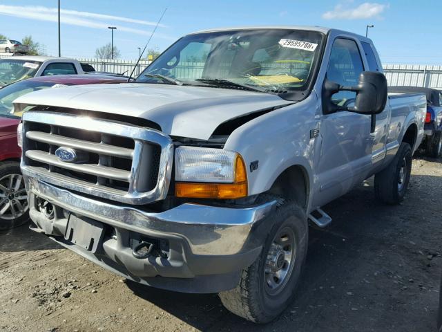 1FTNX21S51EA77402 - 2001 FORD F250 SUPER SILVER photo 2