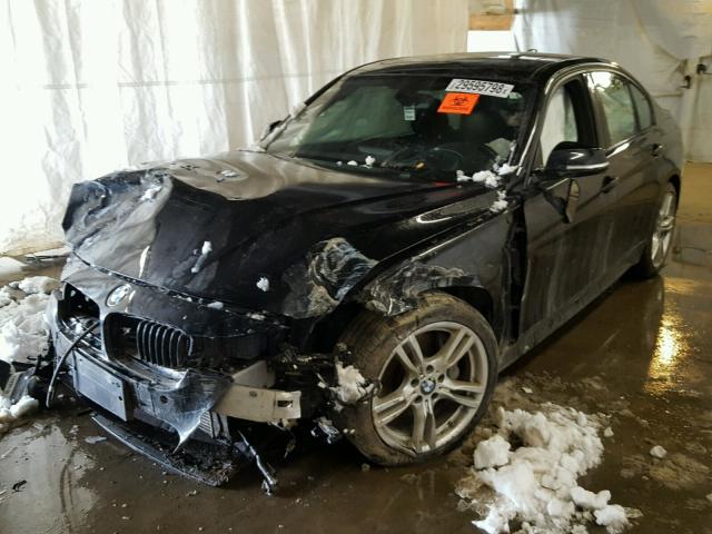 WBA3B9C59EF801420 - 2014 BMW 335 XI BLACK photo 2
