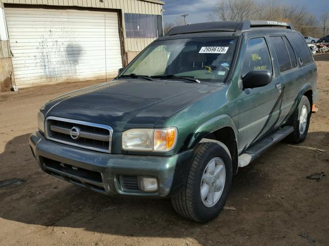 JN8DR09Y82W722935 - 2002 NISSAN PATHFINDER GREEN photo 2