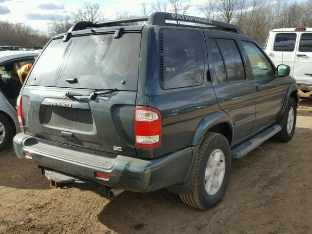 JN8DR09Y82W722935 - 2002 NISSAN PATHFINDER GREEN photo 4