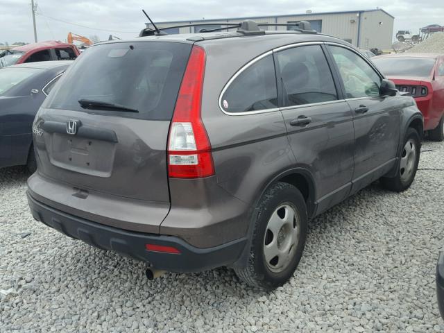 3CZRE383X9G704797 - 2009 HONDA CR-V LX GRAY photo 4