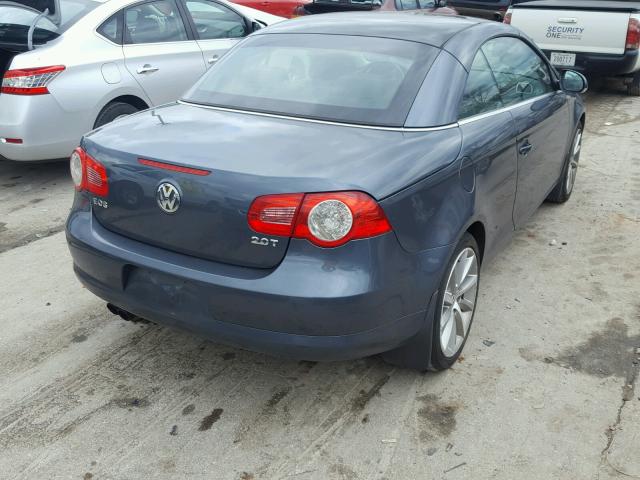 WVWDA71F27V028678 - 2007 VOLKSWAGEN EOS 2.0T S GRAY photo 4