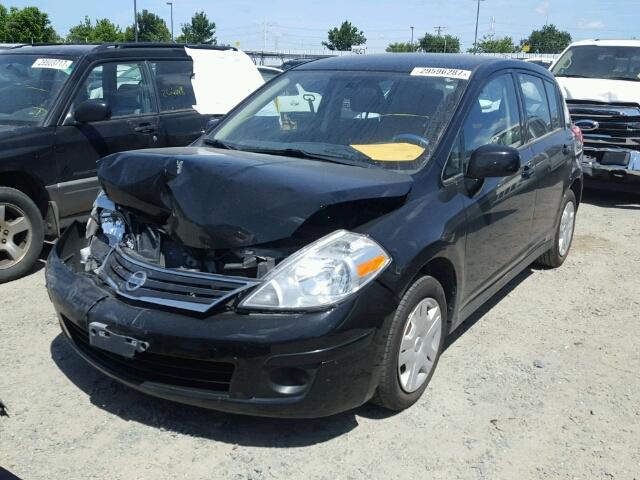 3N1BC1CP1BL376486 - 2011 NISSAN VERSA S BLACK photo 2