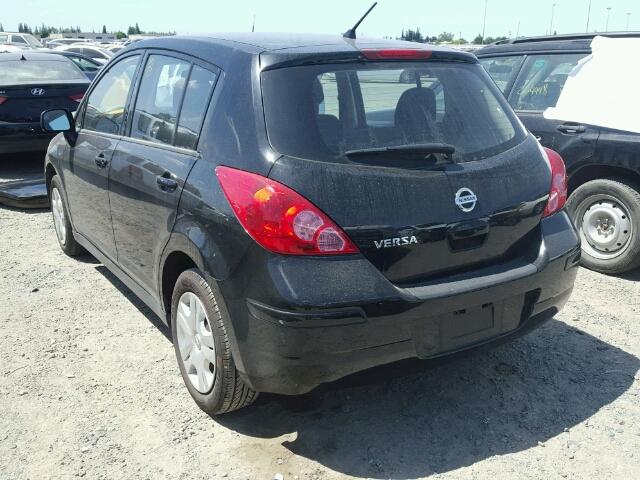 3N1BC1CP1BL376486 - 2011 NISSAN VERSA S BLACK photo 3