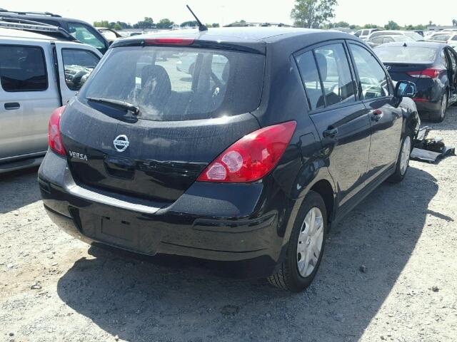 3N1BC1CP1BL376486 - 2011 NISSAN VERSA S BLACK photo 4