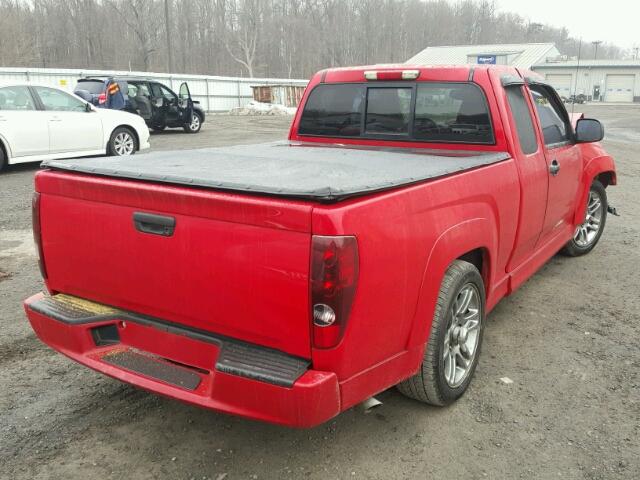 1GCCS196768292826 - 2006 CHEVROLET COLORADO RED photo 4