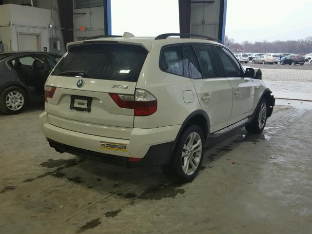 WBXPC934X8WJ17394 - 2008 BMW X3 3.0SI WHITE photo 4