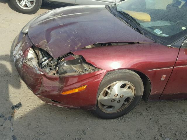 1G8ZY12712Z192912 - 2002 SATURN SC2 MAROON photo 9