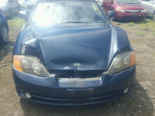 KMHHN65FX3U053799 - 2003 HYUNDAI TIBURON GT BLUE photo 7