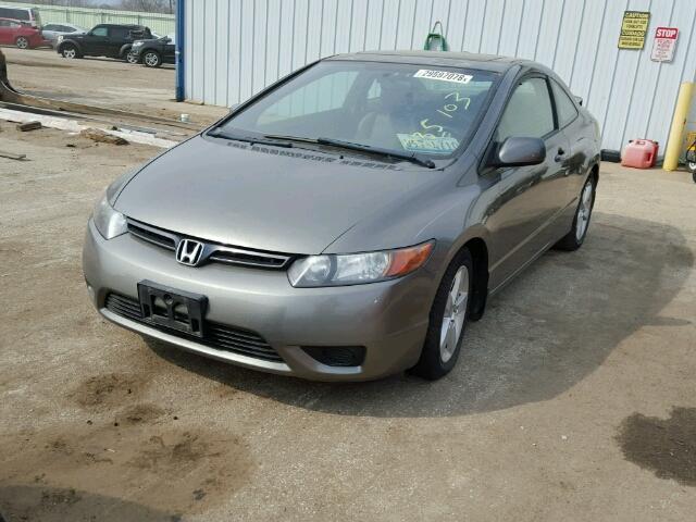 2HGFG12938H542807 - 2008 HONDA CIVIC EXL GRAY photo 2